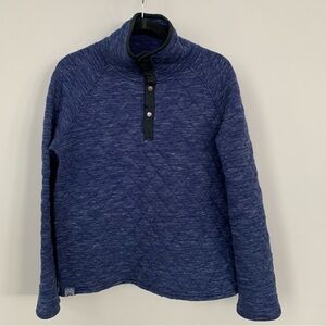 Oiselle Quilted Snap Neck Long Sleeve Pullover Size XL